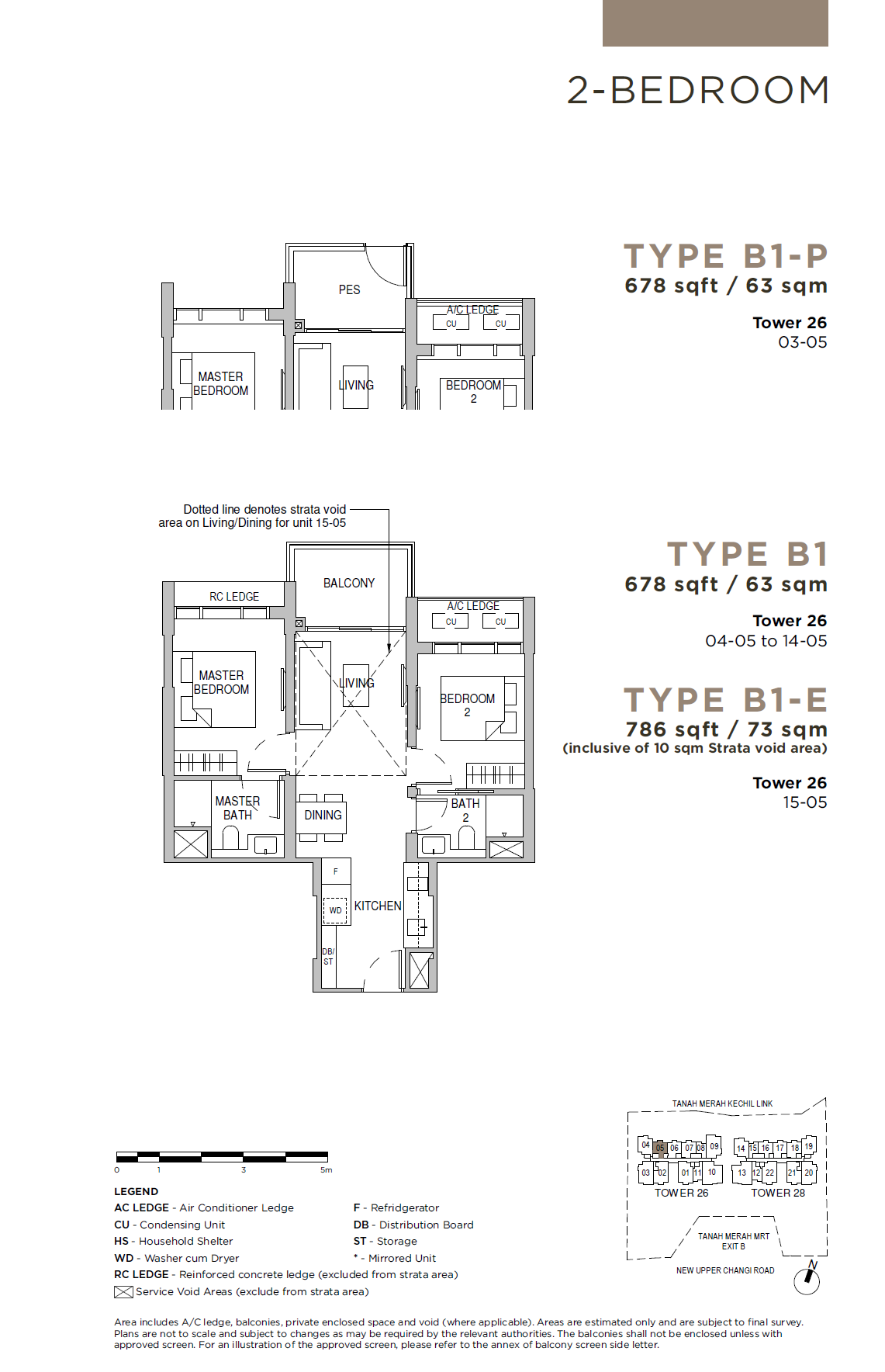 Sceneca Residence 1 Bedroom Floor Plan 9